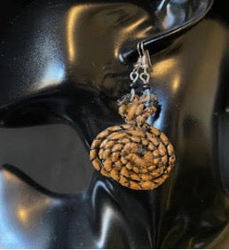 Rope Swirled Hanging Earrings