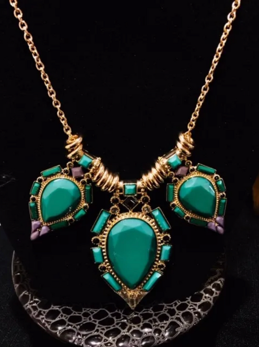 Emerald & Gold - Necklace